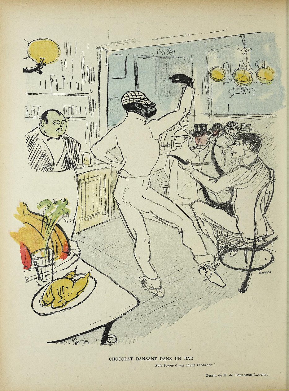 Chocolat dansant dans un bar av Henri de Toulouse Lautrec