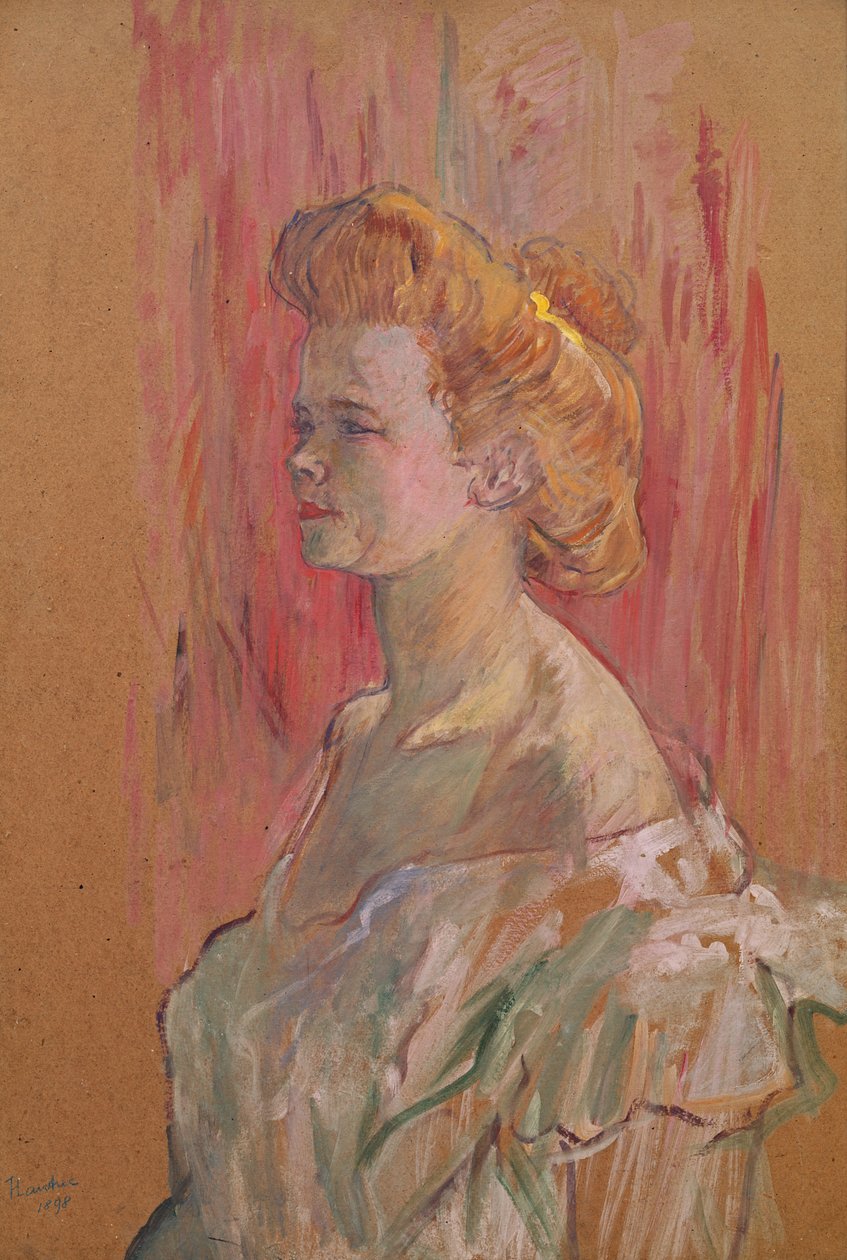 Sfinxen, 1898 (olja på kartong) av Henri de Toulouse Lautrec