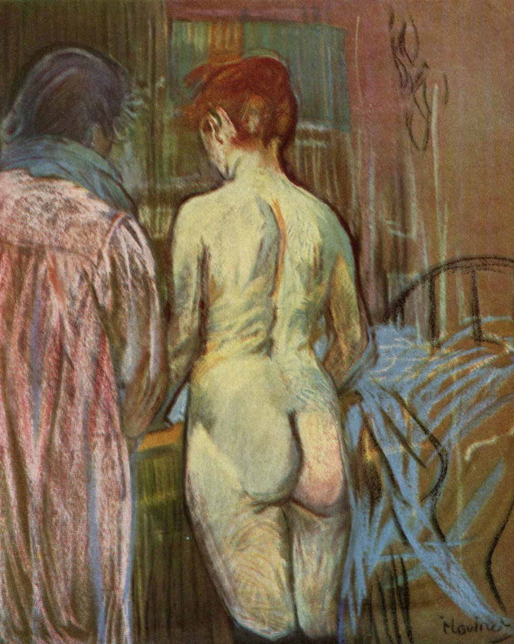 Zwei Mädchen av Henri de Toulouse Lautrec