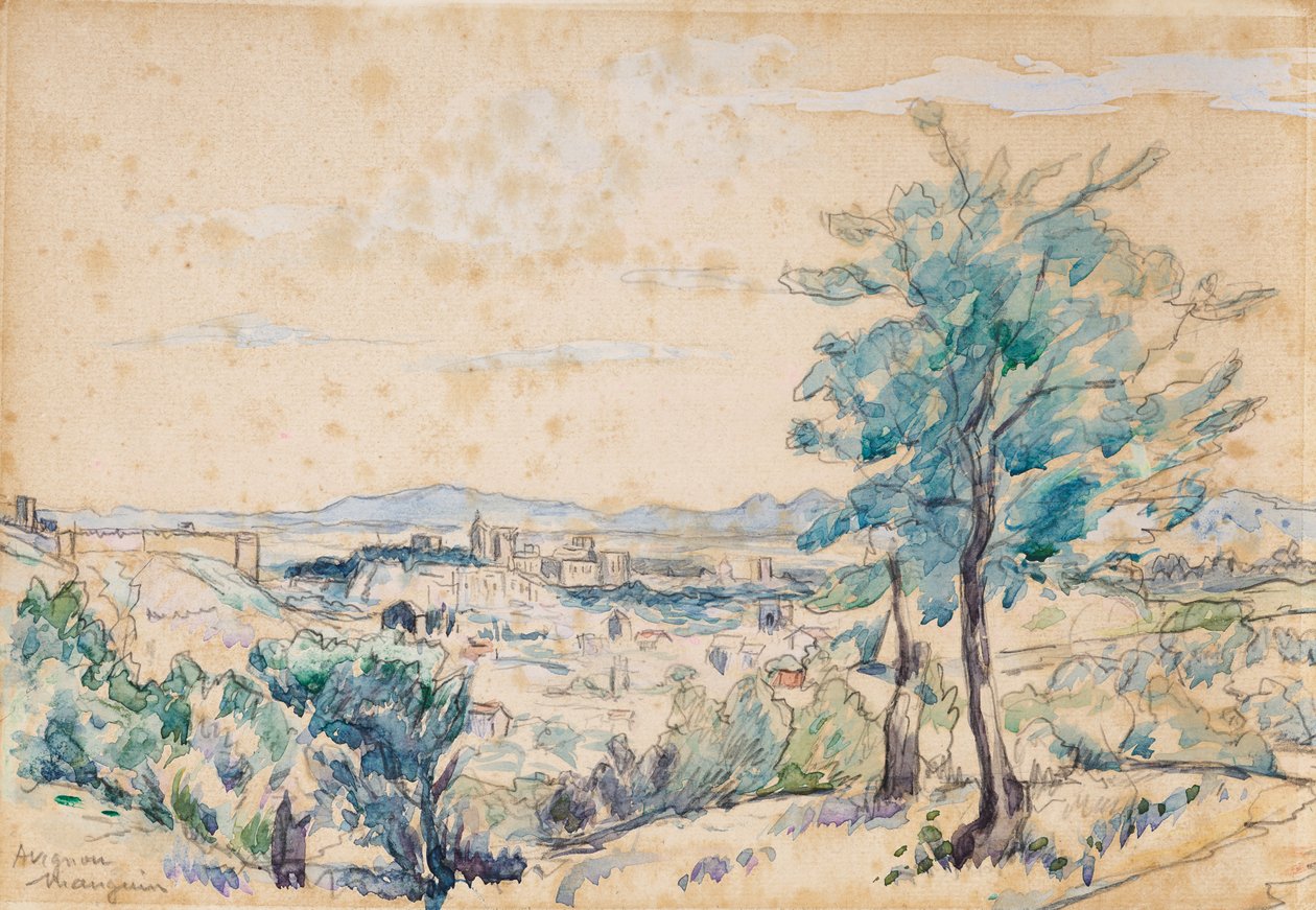 Påvarnas palats - Avignon av Henri Charles Manguin