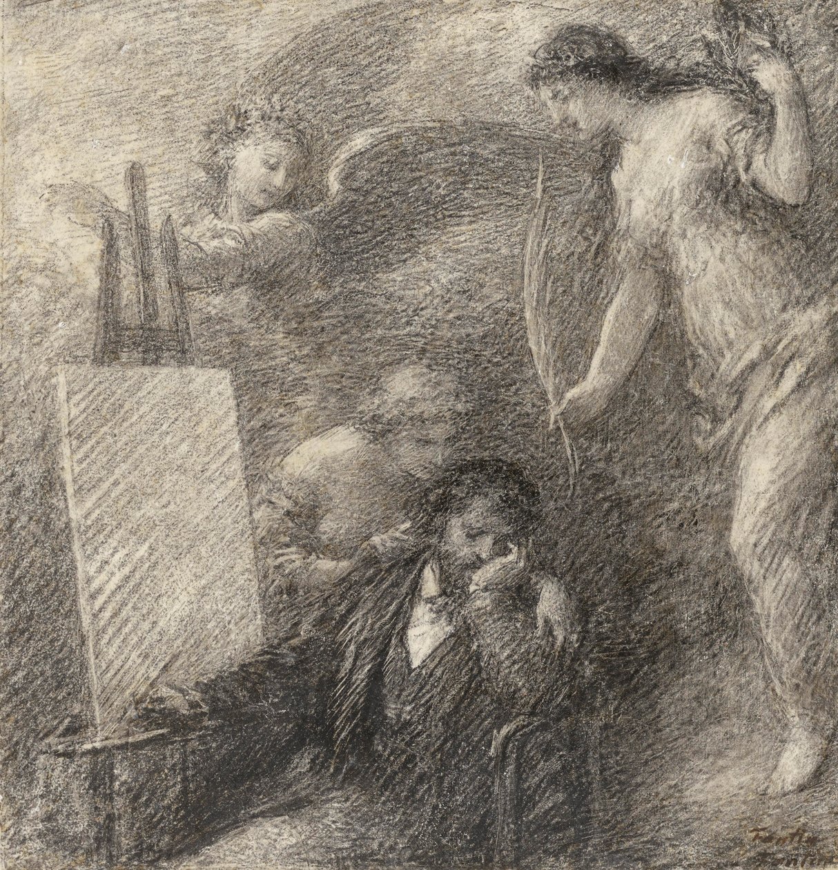 Konstnärens modlöshet av Henri (follower of) Fantin Latour