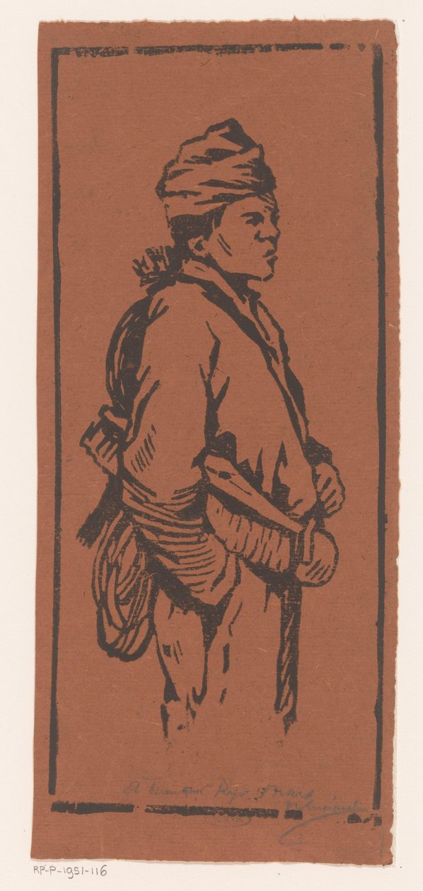 sotare av Henri Charles Guérard (signed by artist)