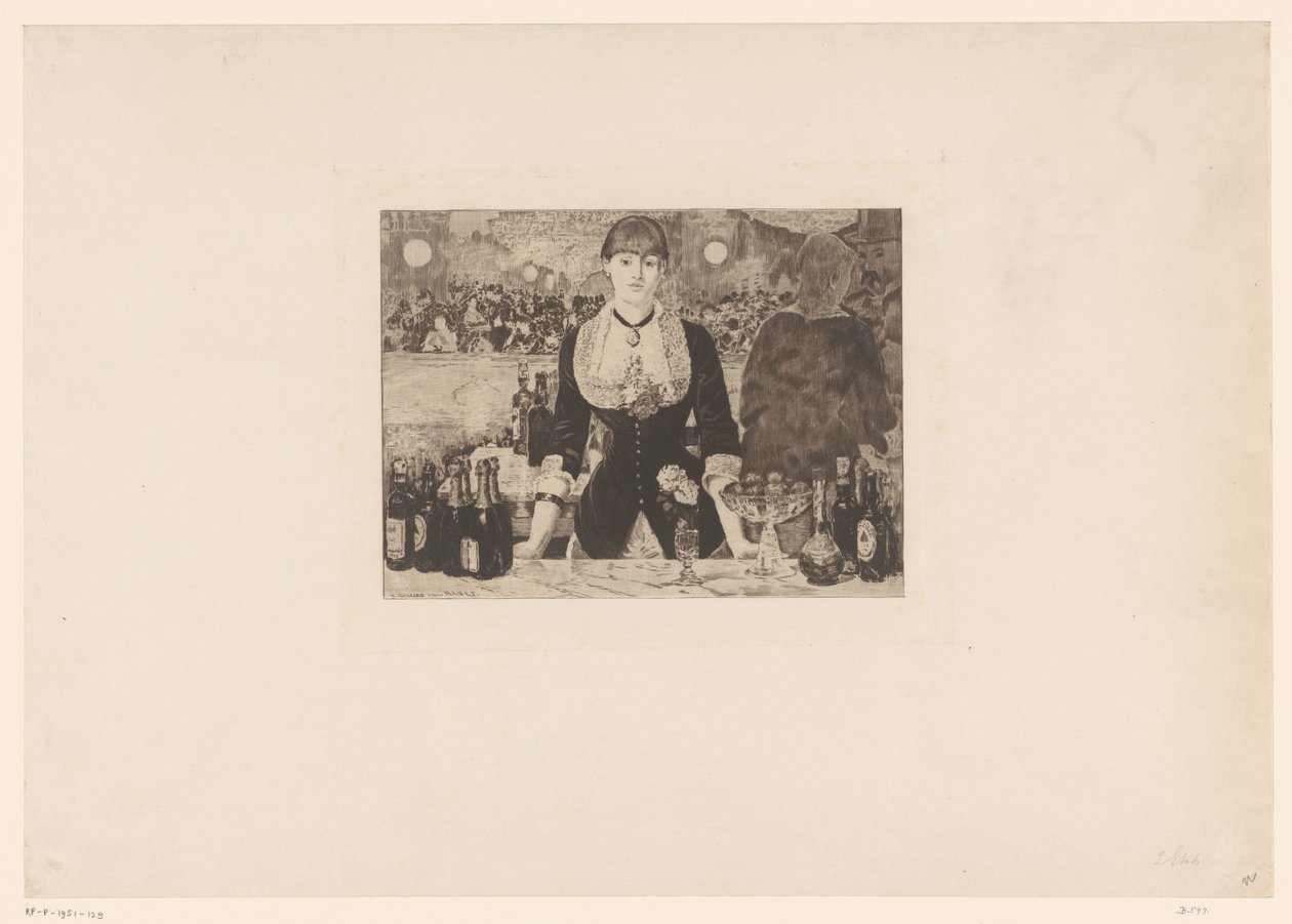 Bar i Folies-Bergère av Henri Charles Guérard