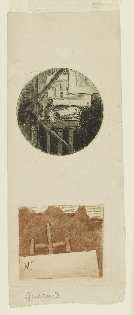 Platskort av Henri Charles Guérard