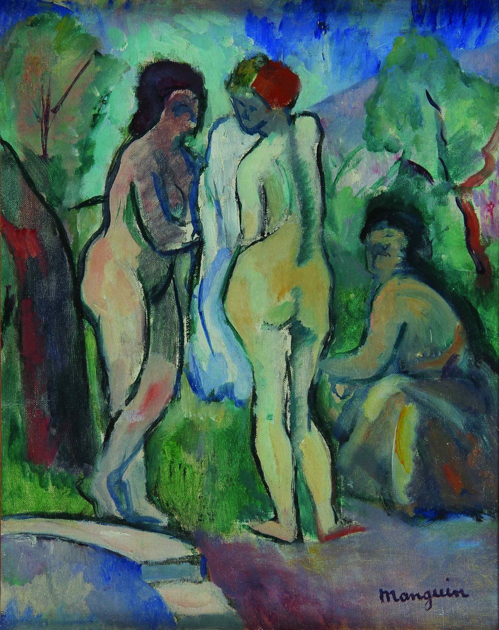 Badgästerna, 1905. av Henri Charles Manguin