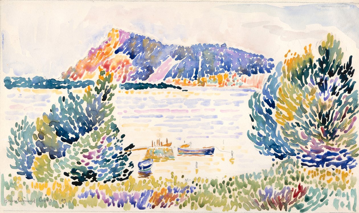 Mössa svart, 1909. av Henri Edmond Cross