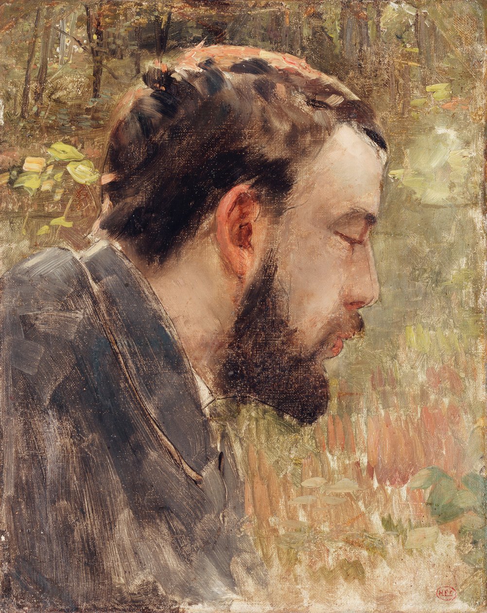 Porträtt av Seurat, av Henri Edmond Cross