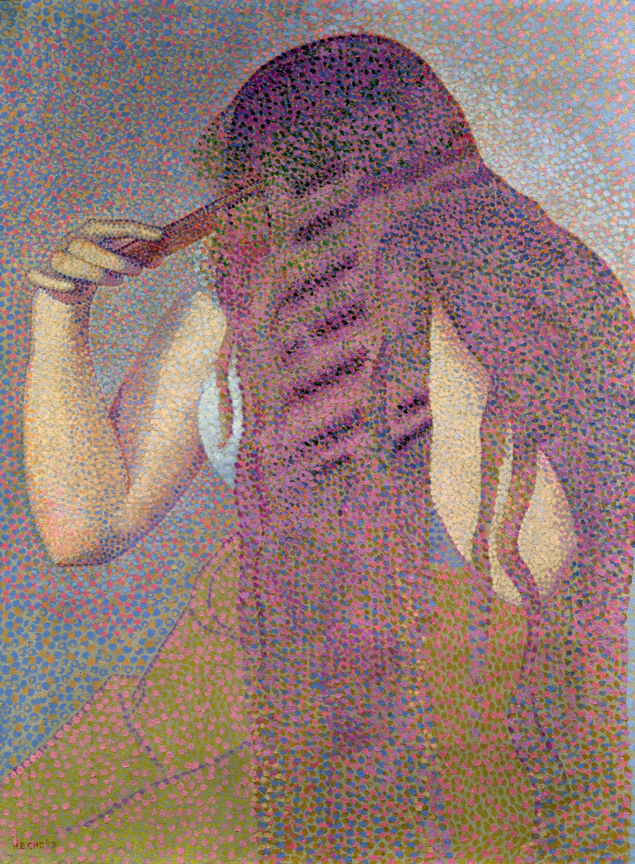 The Hair, c.1892 swed av Henri Edmond Cross
