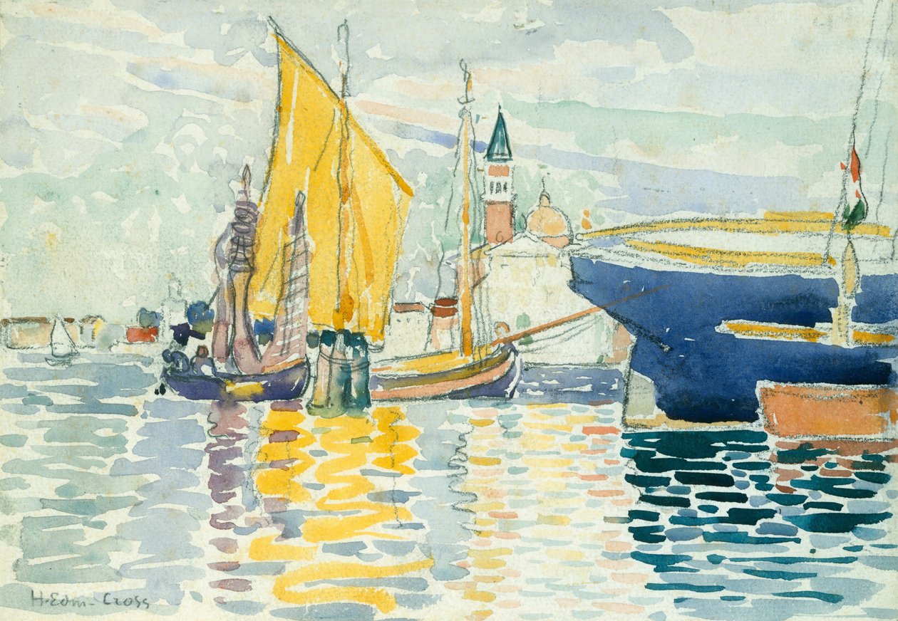 Venedig-The Giudecca, 1903. av Henri Edmond Cross