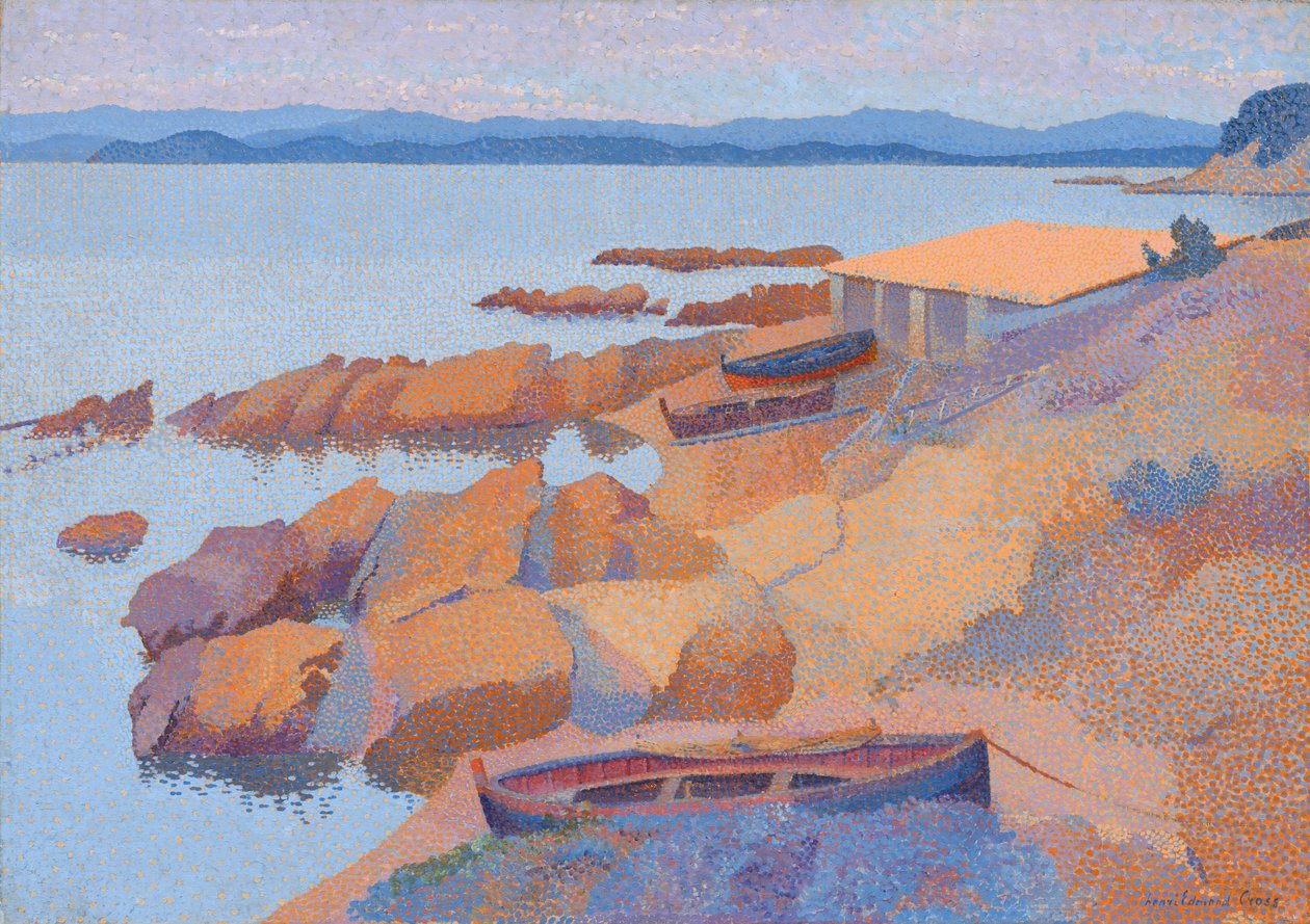 Utsikt över kusten nära Antibes av Henri Edmond Cross