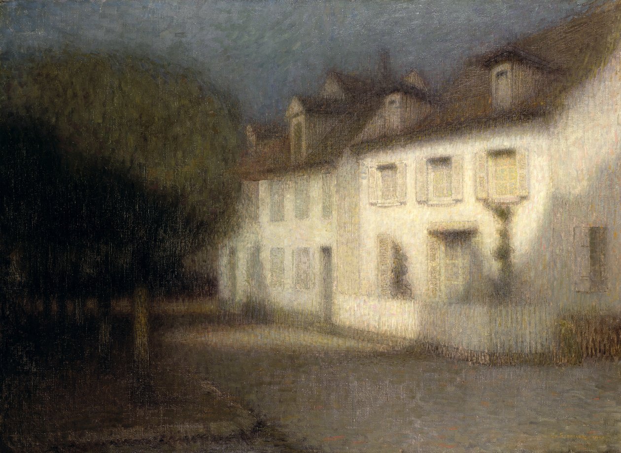 Huset, 1900 av Henri Eugene Augustin Le Sidaner
