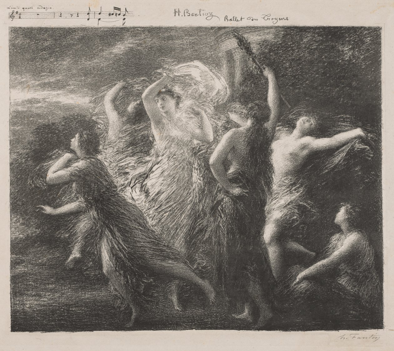 Ballet du Troyons av Ignace Henri Jean Fantin Latour