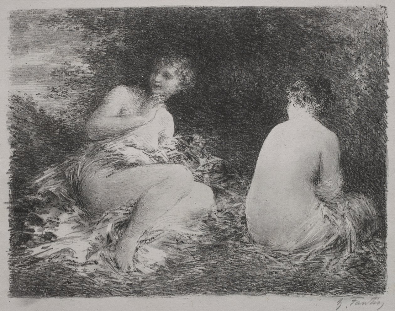 Badgäster av Ignace Henri Jean Fantin Latour