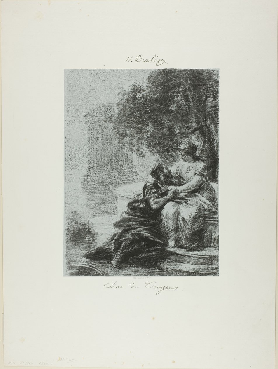 Duett av trojanerna, första plattan av Ignace Henri Jean Fantin Latour