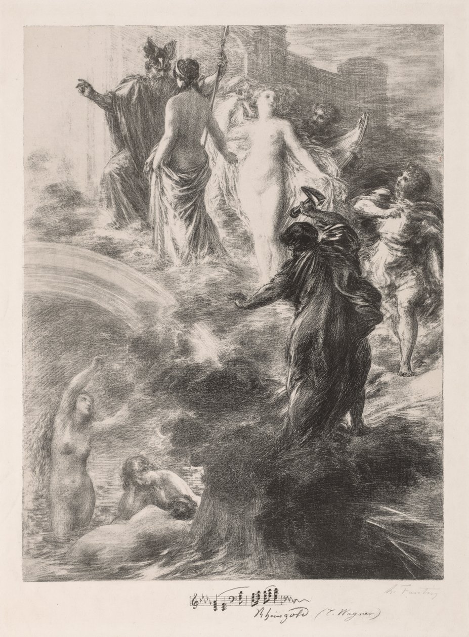 Finalen av Rhinegold, 1877. av Ignace Henri Jean Fantin Latour