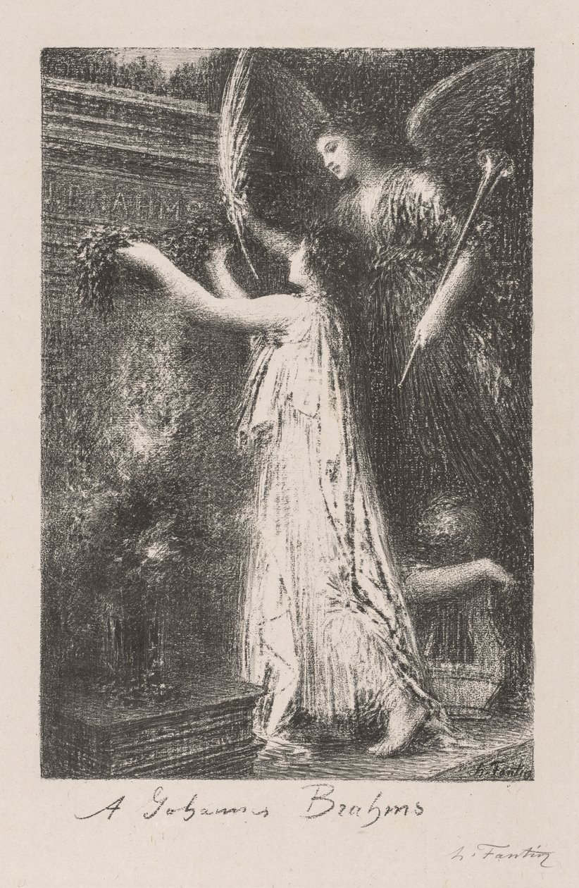 Till Johannes Brahms av Ignace Henri Jean Fantin Latour