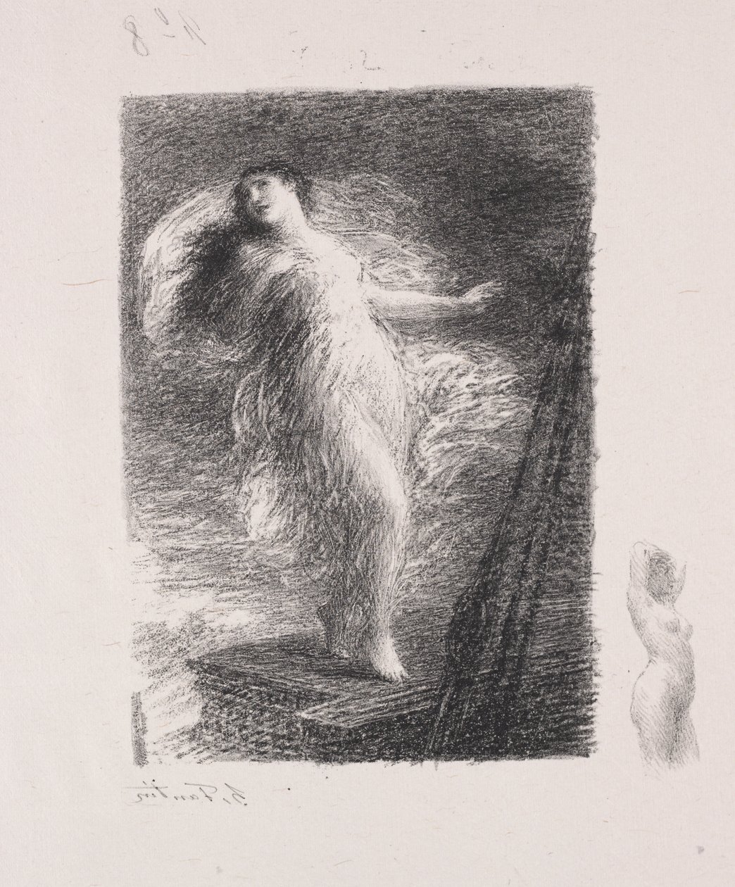 Den unge Tarentinen av Ignace Henri Jean Fantin Latour