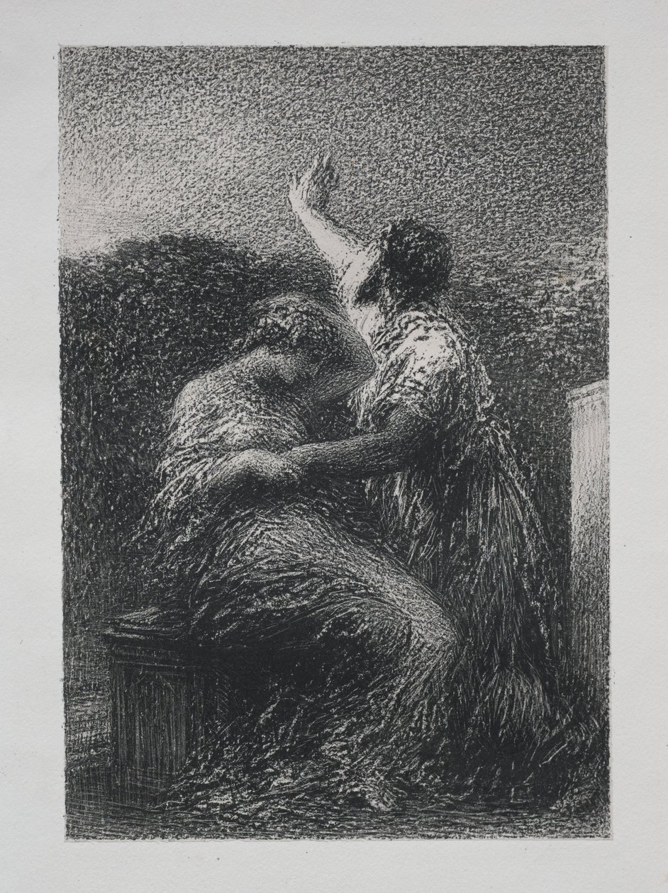 Magikern Baltajar och Fatime av Ignace Henri Jean Fantin Latour