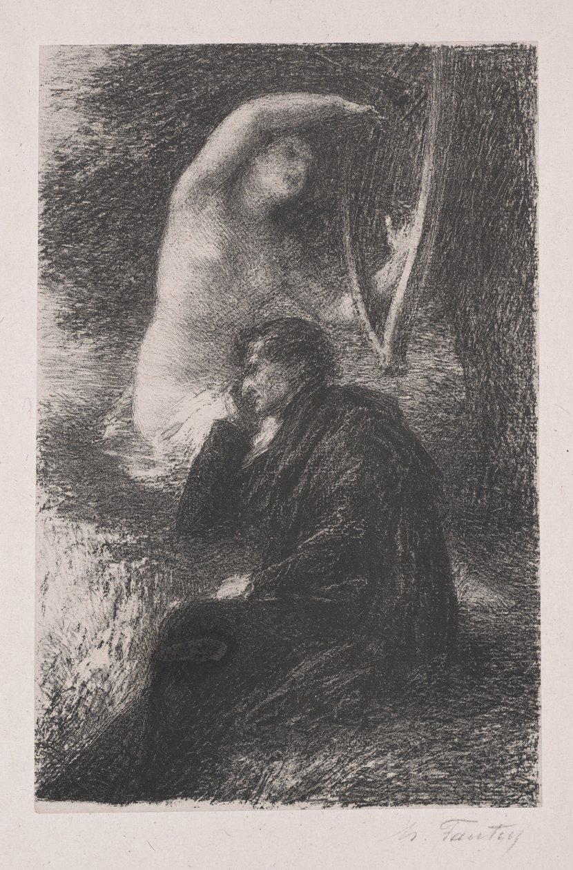 Lélio: Den eoliska harpan av Ignace Henri Jean Fantin Latour