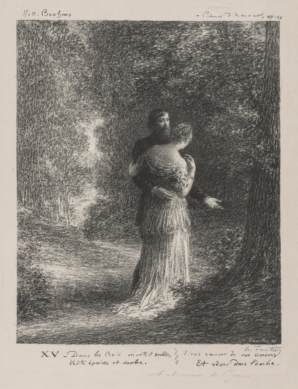 Kärleksdikter (tredje plattan) av Ignace Henri Jean Fantin Latour