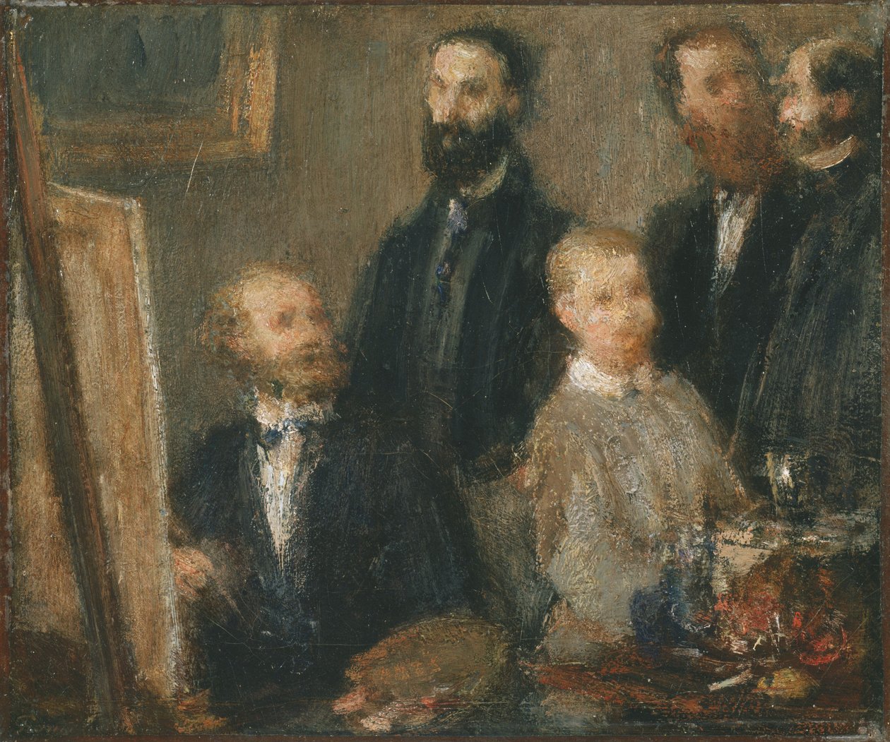 Manet i sin ateljé av Henri Fantin Latour