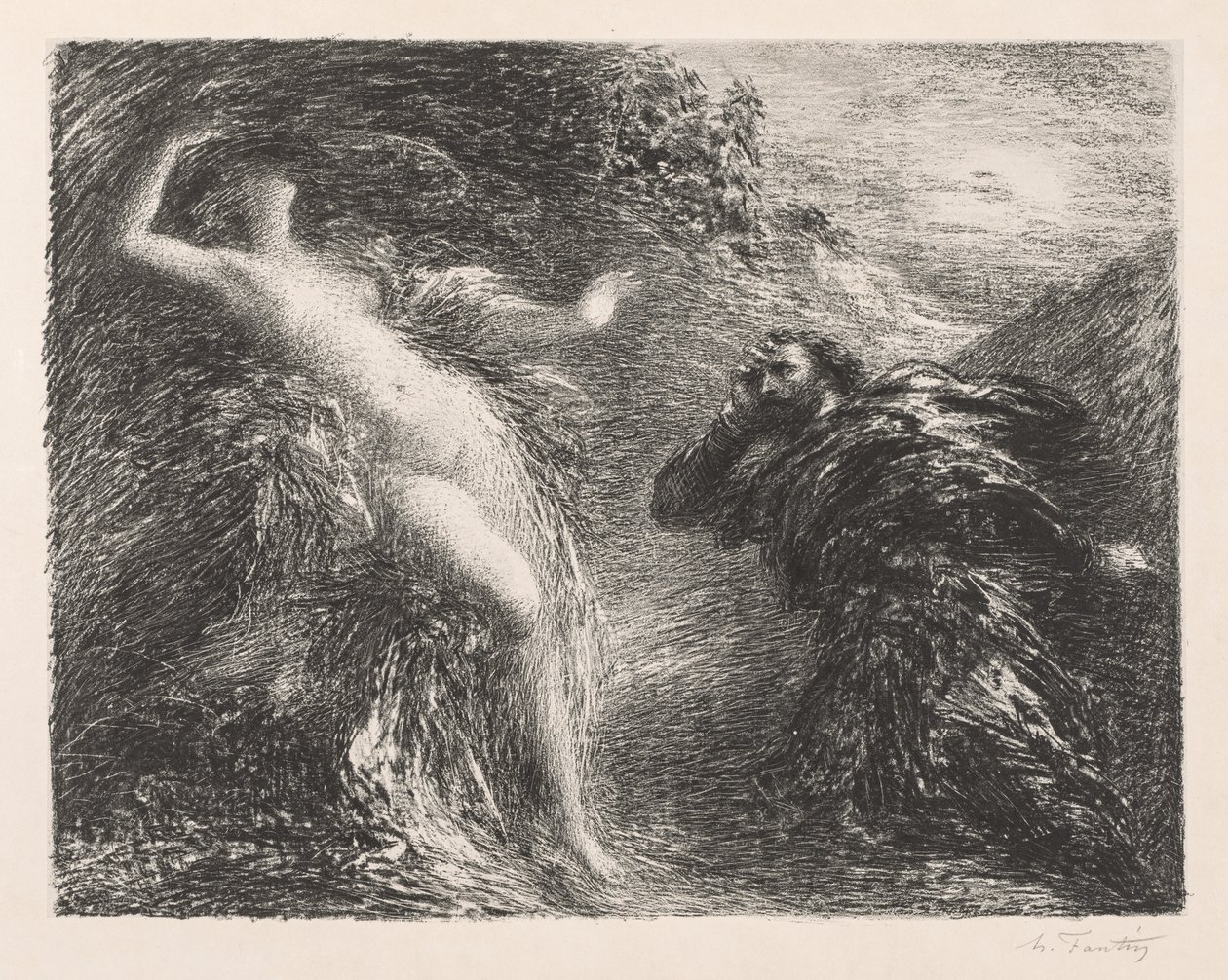 Manfred och Astarte av Ignace Henri Jean Fantin Latour