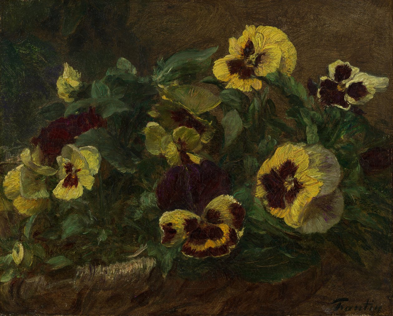 Penséer, 1903. av Ignace Henri Jean Fantin Latour