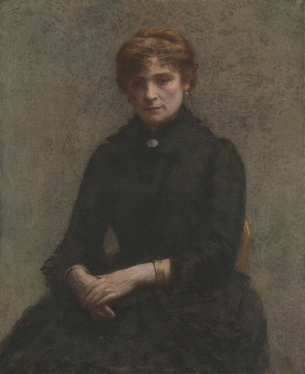 Porträtt av en kvinna, 1885. av Ignace Henri Jean Fantin Latour