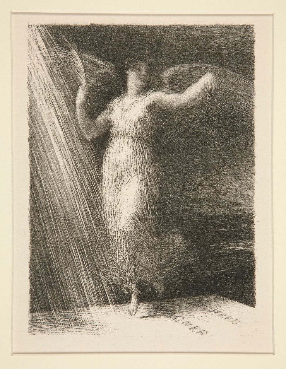 R?slöja (Dawn) av Ignace Henri Jean Fantin Latour