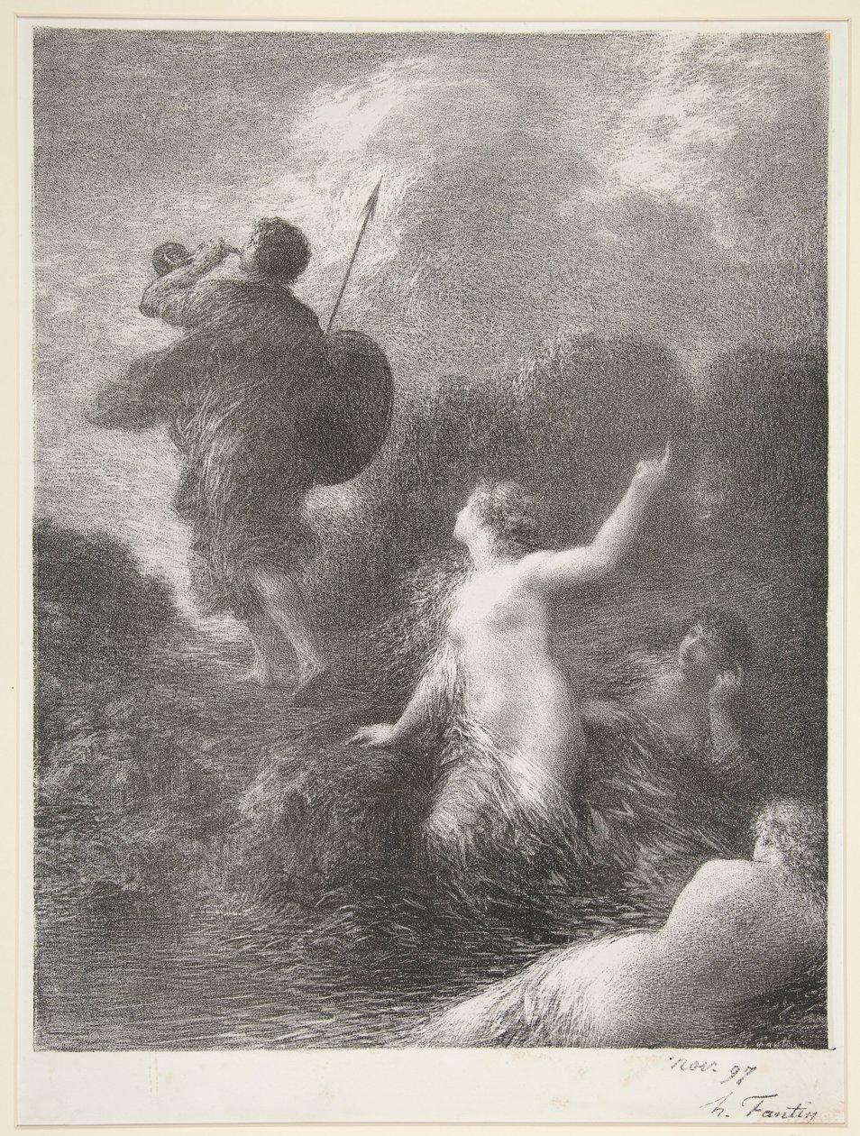 Siegfried och Rhenjungfrun av Ignace Henri Jean Fantin Latour