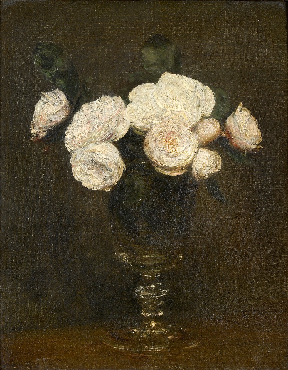 Stilleben: Malmaison Roses, 1872 av Ignace Henri Jean Fantin Latour