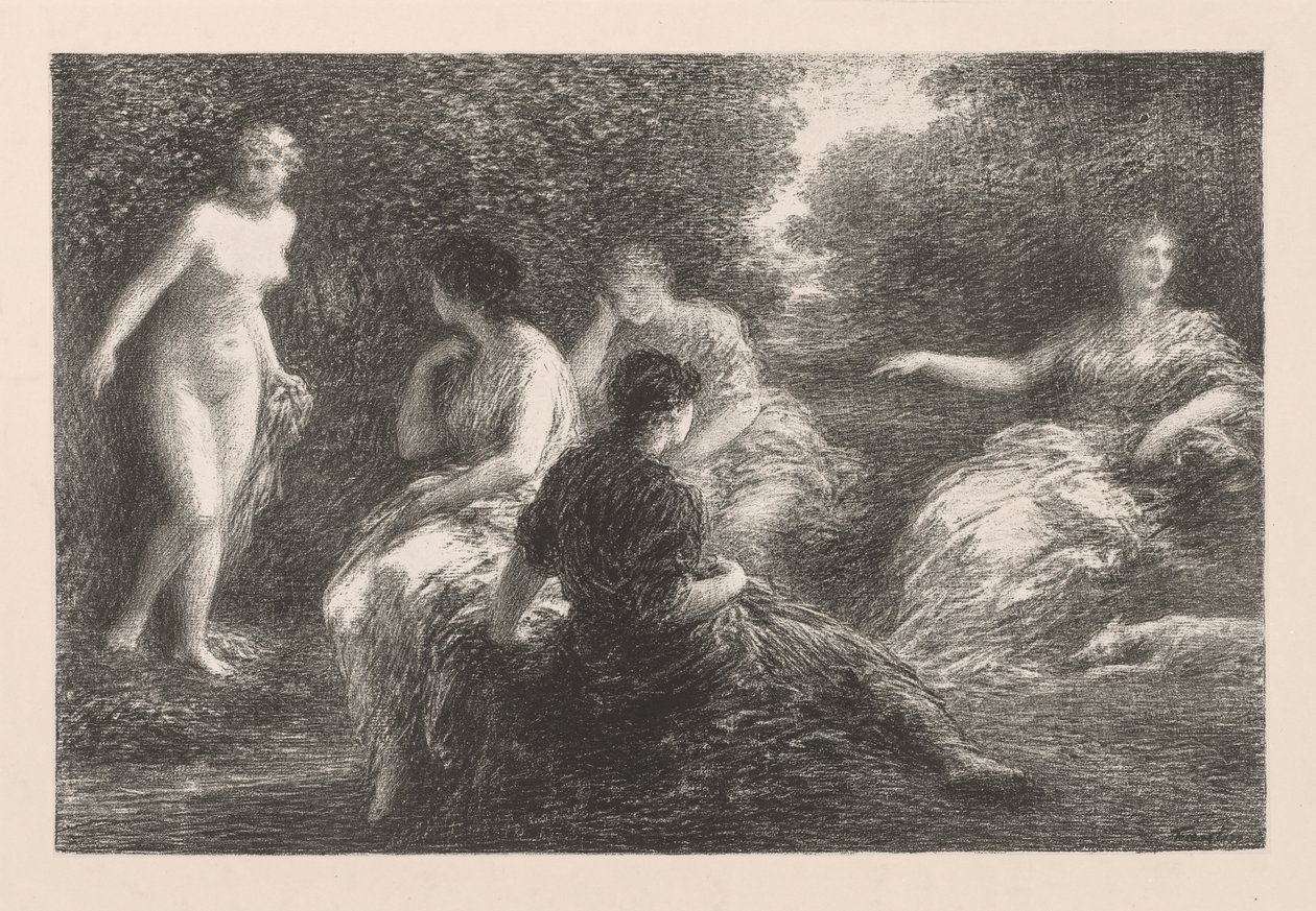 Badgästerna av Ignace Henri Jean Fantin Latour