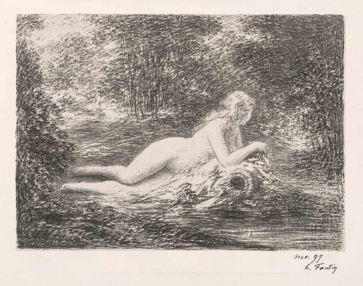 Våren av Ignace Henri Jean Fantin Latour