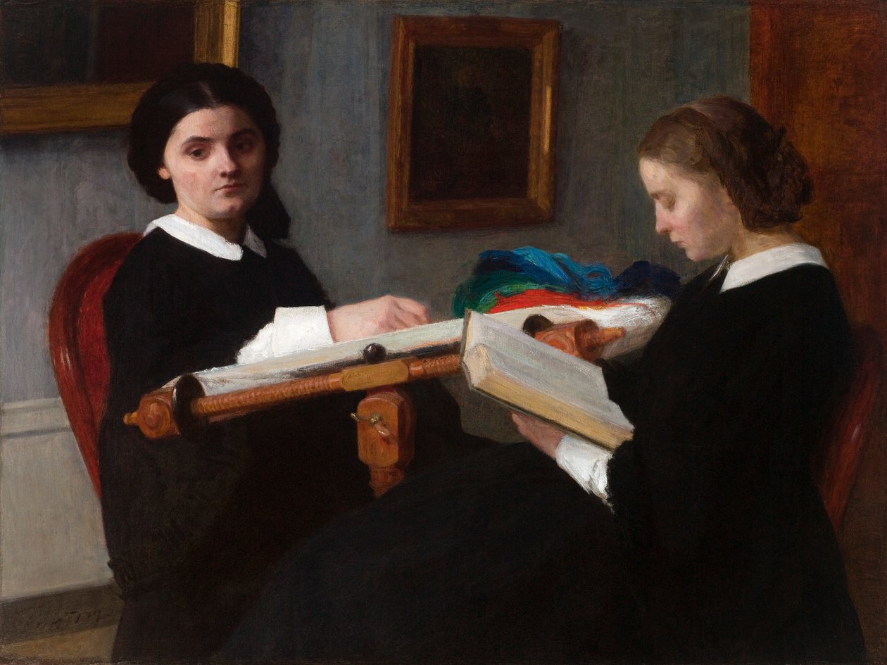 De två systrarna av Ignace Henri Jean Fantin Latour