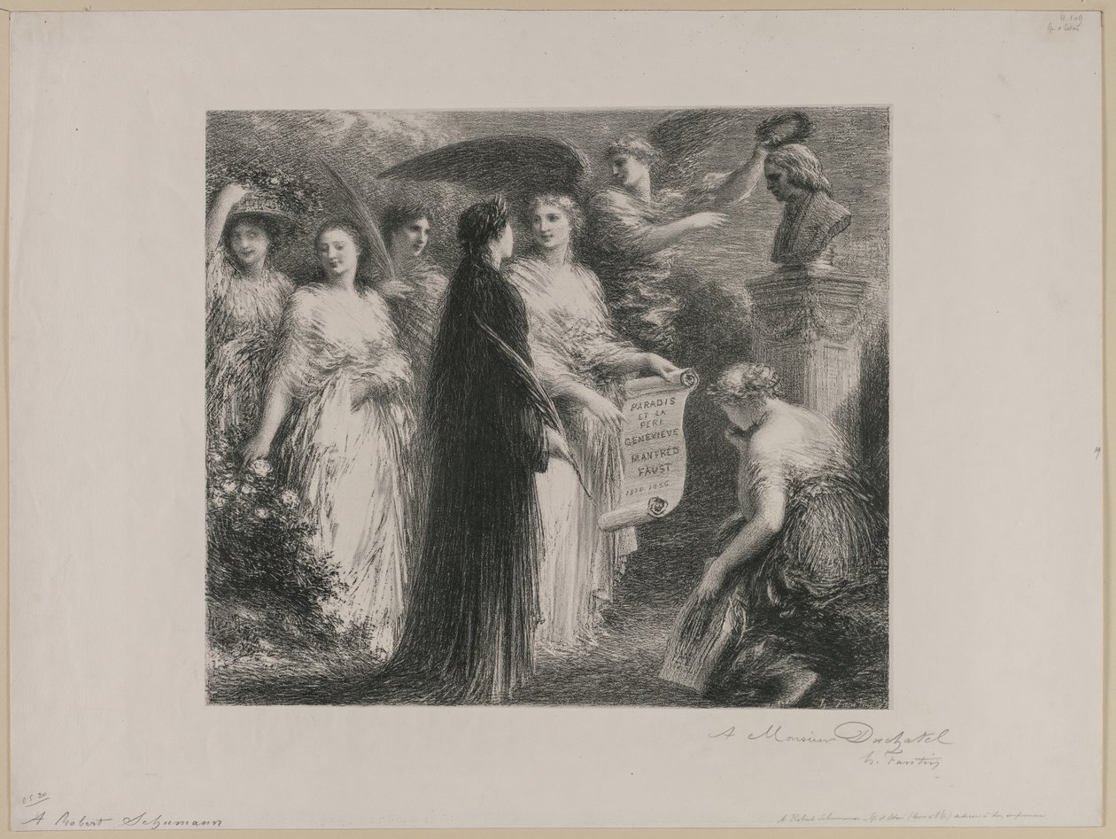 Till Robert Schumann av Ignace Henri Jean Fantin Latour