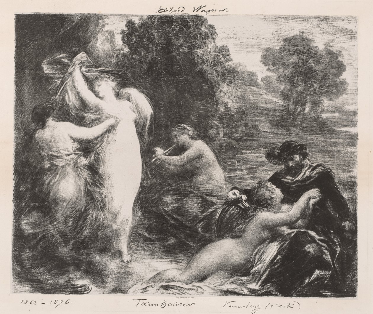 Venusberg av Ignace Henri Jean Fantin Latour
