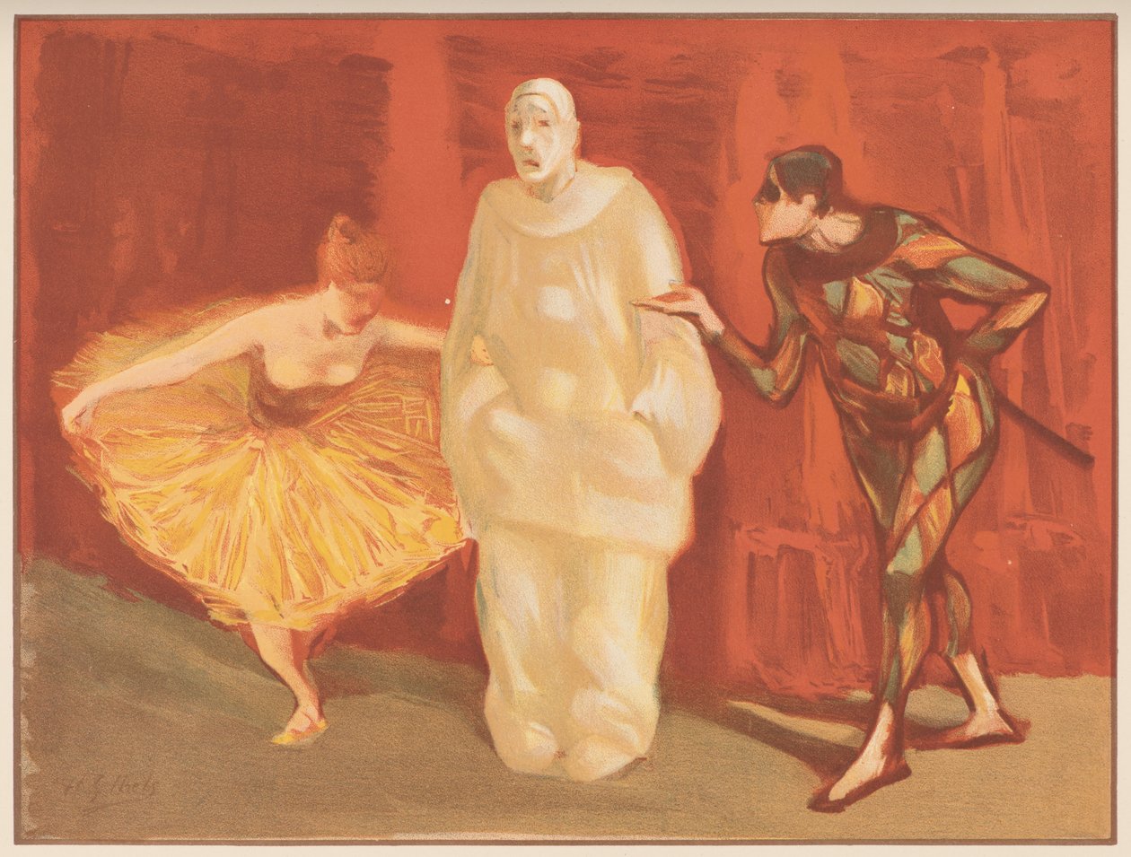 Pantomime, c. 1898. av Henri Gabriel Ibels