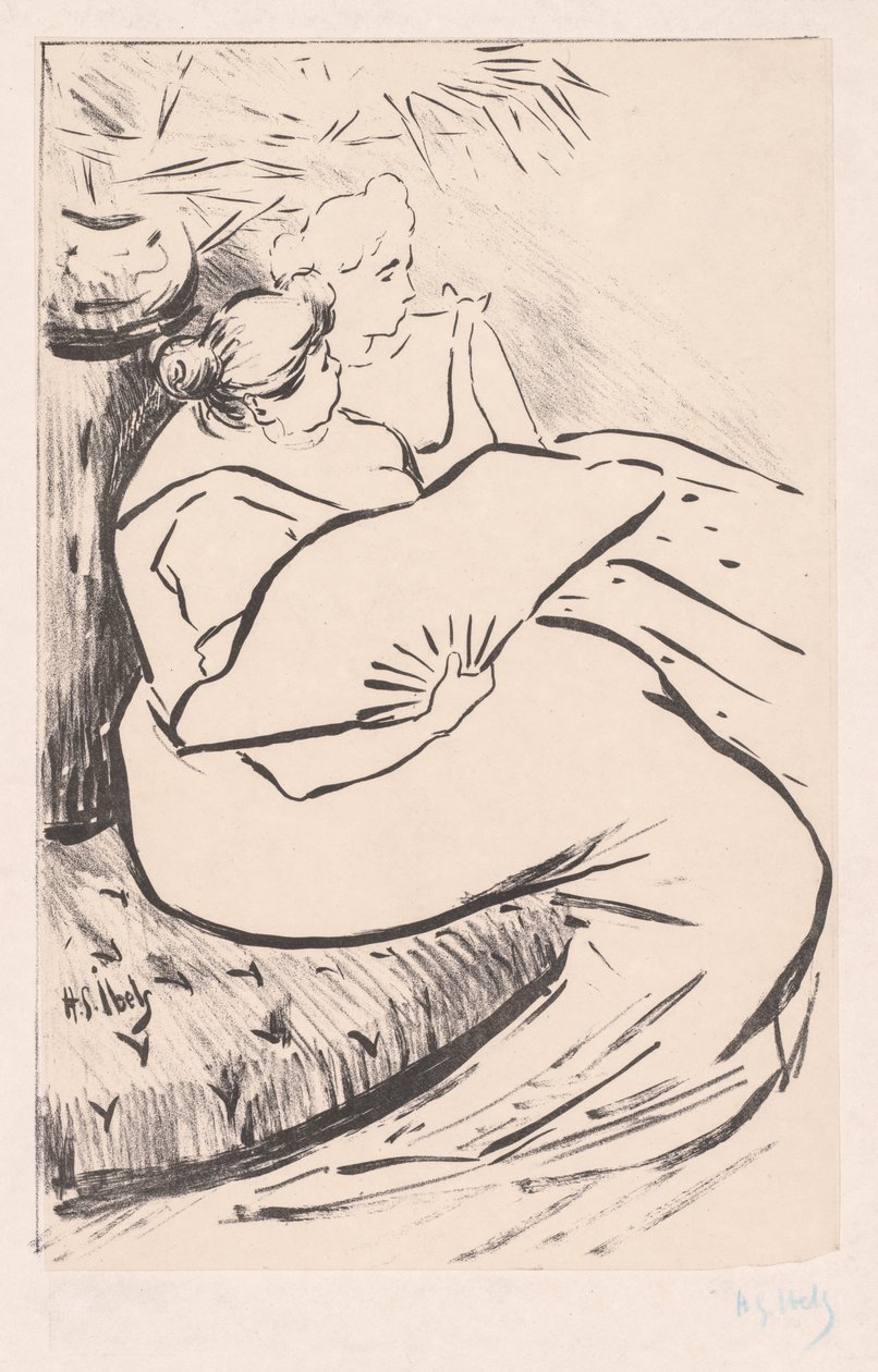 Sittande kvinna, ca. 1895-1900. av Henri Gabriel Ibels
