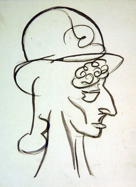 En moderiktig hatt av Henri Gaudier Brzeska