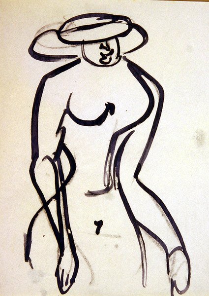 En Promenader med getingmidja av Henri Gaudier Brzeska