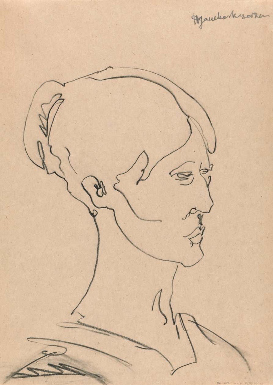 Porträtt av en kvinna av Henri Gaudier Brzeska