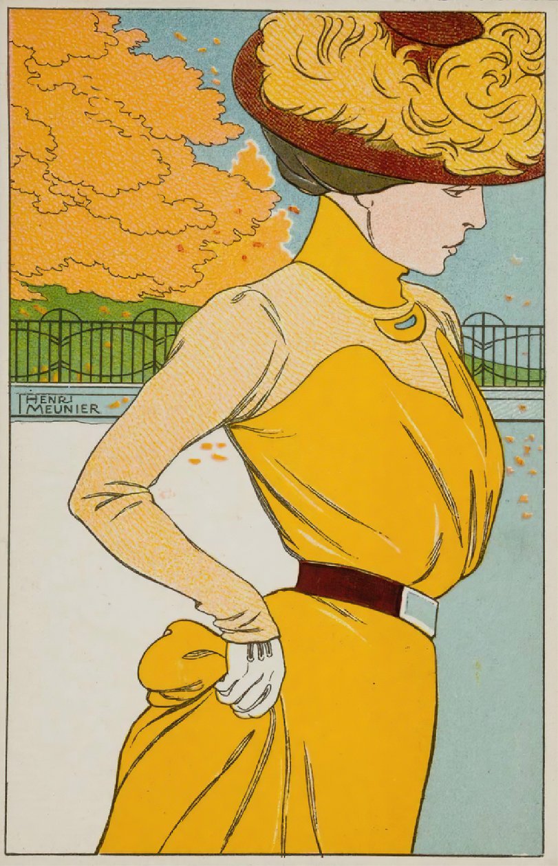 Ta en promenad, 1900. av Henri Georges Meunier