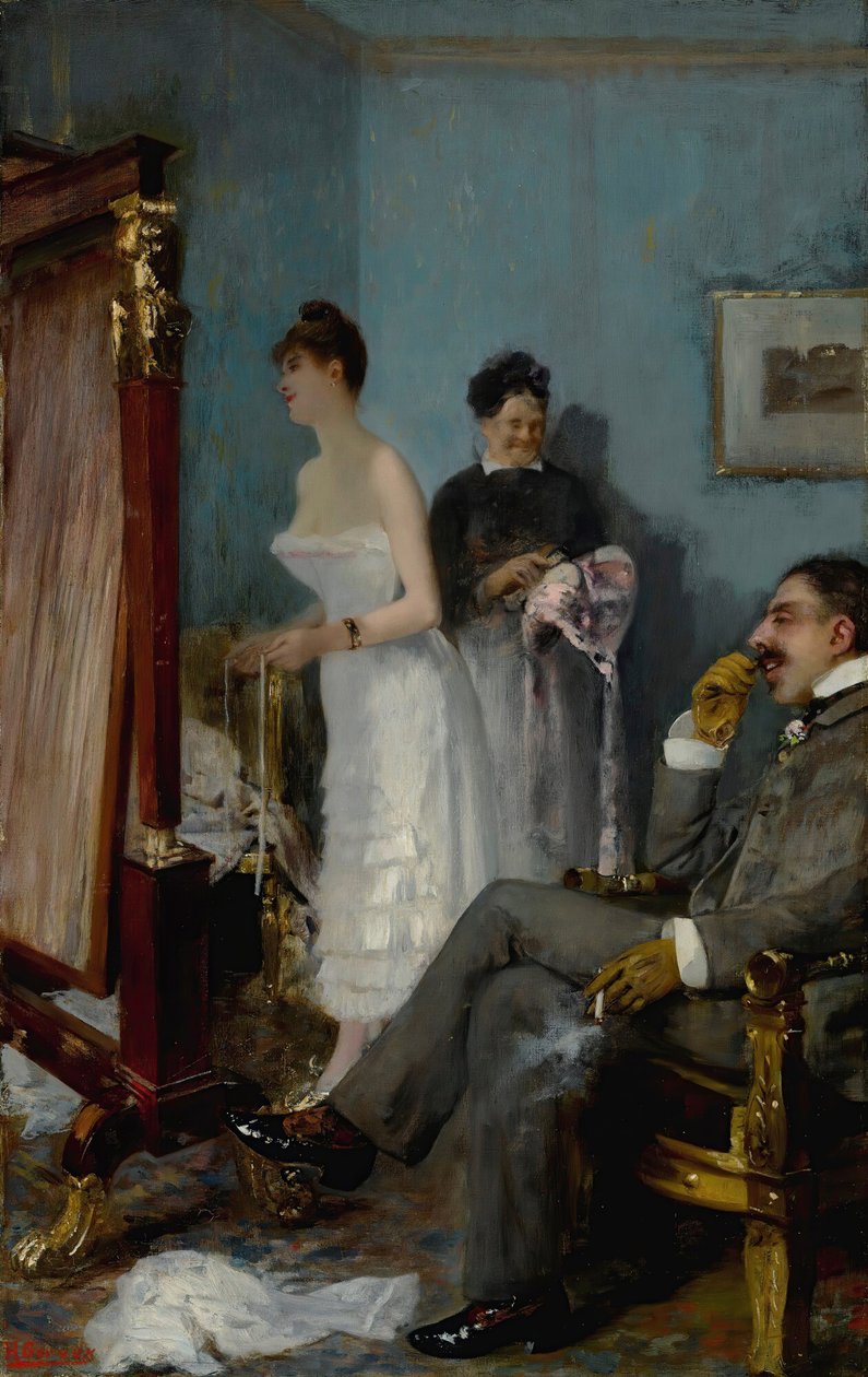 Nana, tidigt 1880-tal. av Henri Gervex