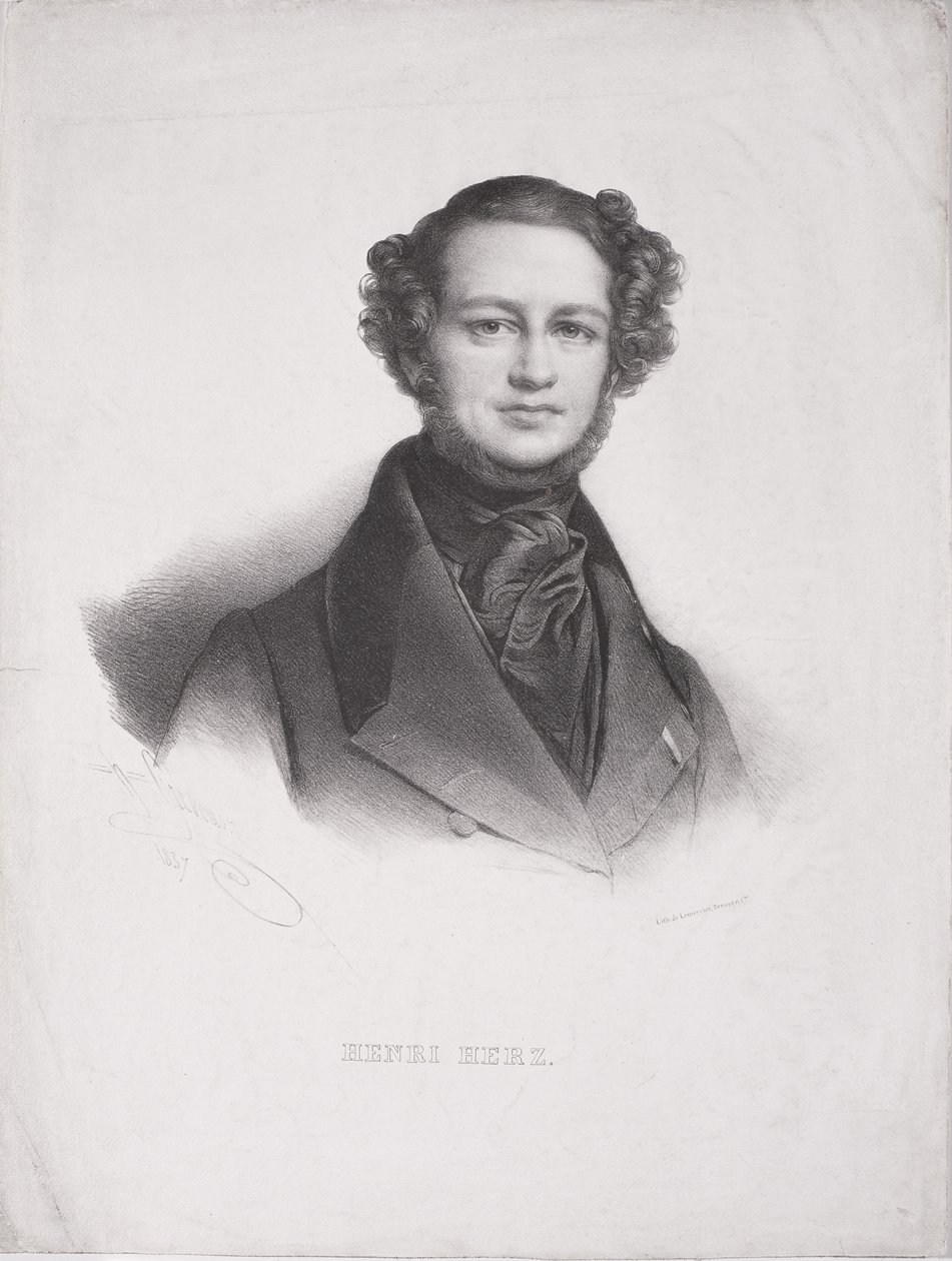 Henri Herz (1803-88) av Henri Grevedon