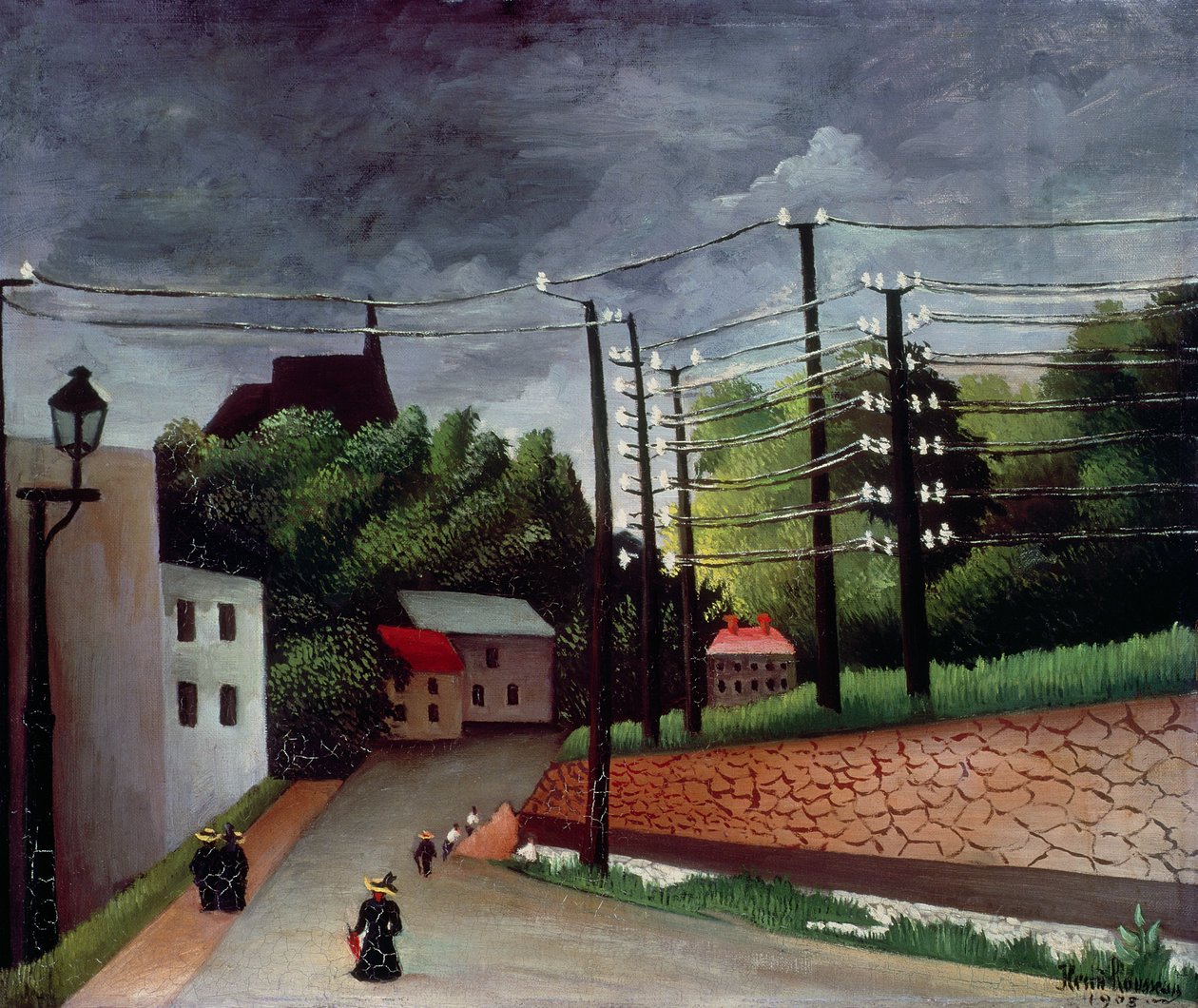 Vy över Malakoff, Hauts-de-Seine av Henri J.F. Rousseau