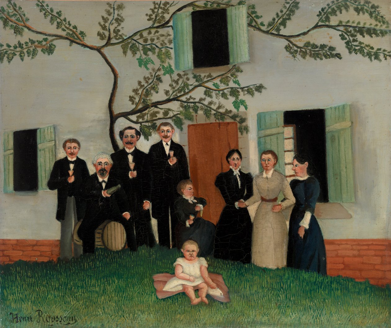 Familjen av Henri J.F. 1844 1910 Rousseau