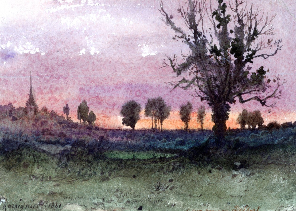 Landskap, 1881 av Henri Joseph Harpignies