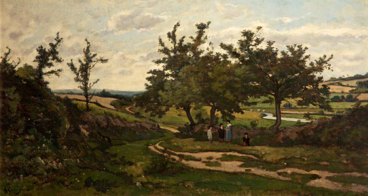 Landskap, 1886 av Henri Joseph Harpignies