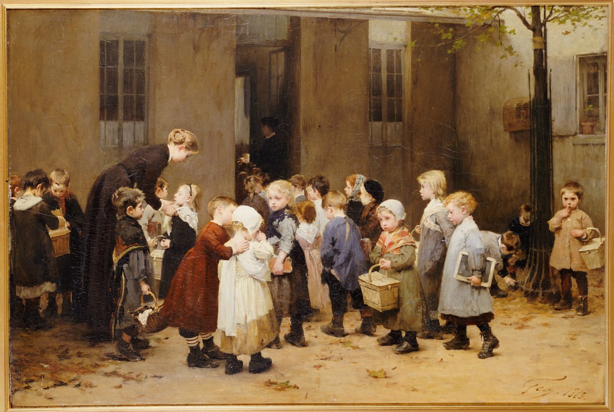 Tillbaka till skolan av Henri Jules Jean Geoffroy