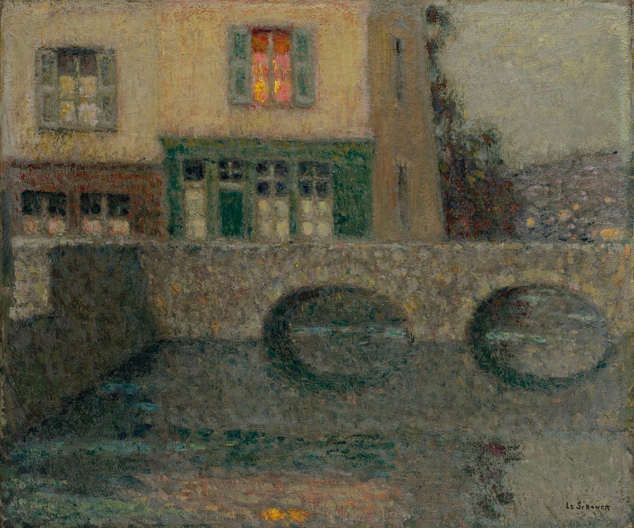 Le Pont, mellan 1931 och 1938. av Henri Le Sidaner